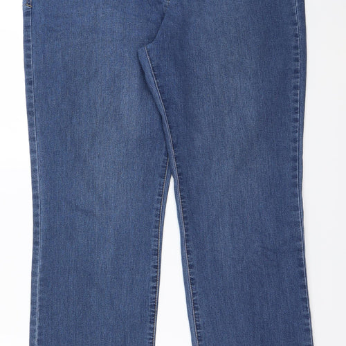 TU Womens Blue  Denim Straight Jeans Size 18 L30 in