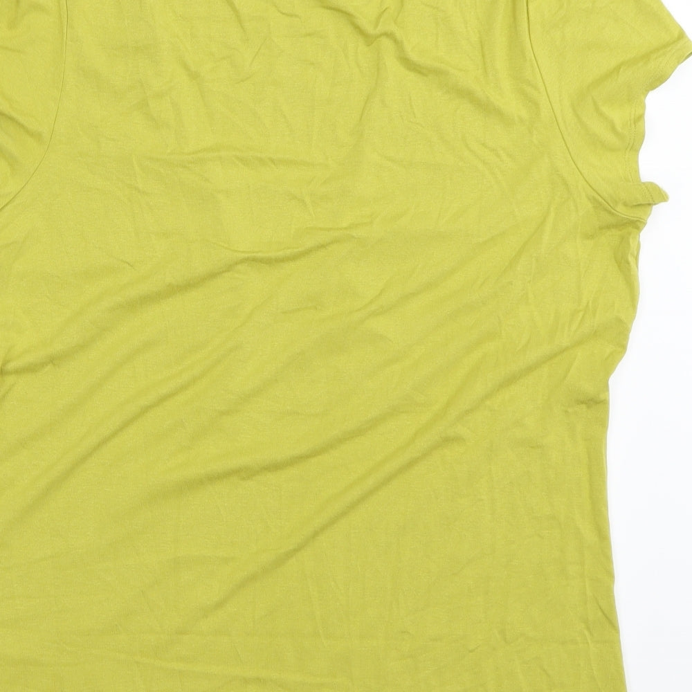 Marks and Spencer Womens Green   Basic T-Shirt Size 18