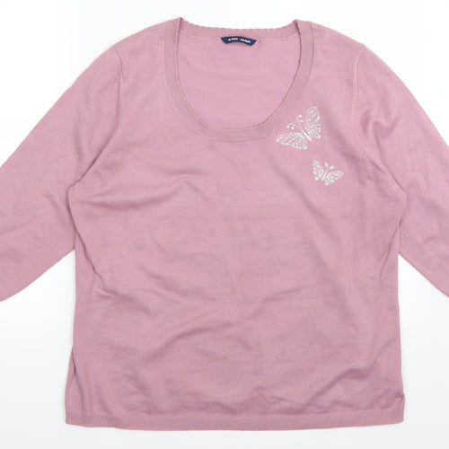 East coast  Womens Purple   Pullover Jumper Size 20