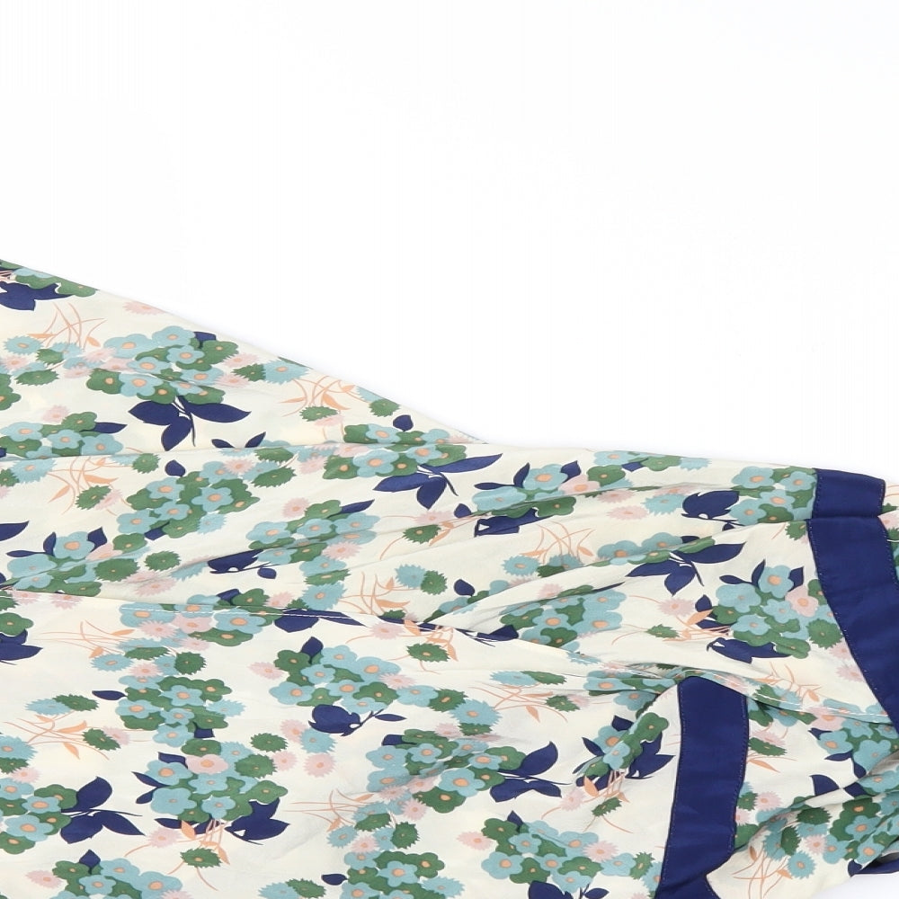 Reiss Womens Beige Floral  Fit & Flare  Size 12