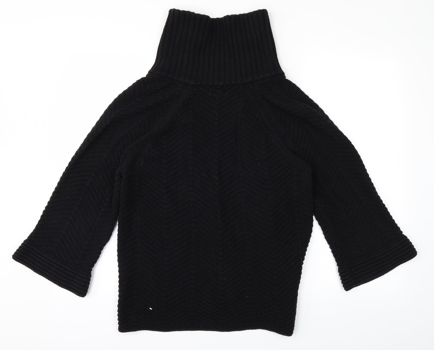 JM Womens Black  Knit Cardigan Jumper Size M