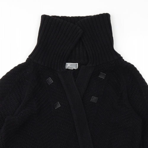 JM Womens Black  Knit Cardigan Jumper Size M