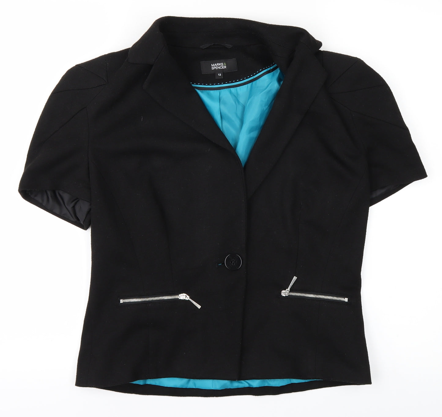 m&s Womens Black   Jacket  Size 12