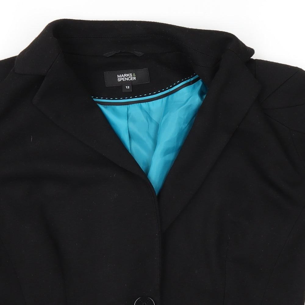 m&s Womens Black   Jacket  Size 12