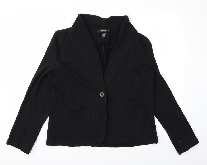 Style&co. Womens Black Jacket Size M