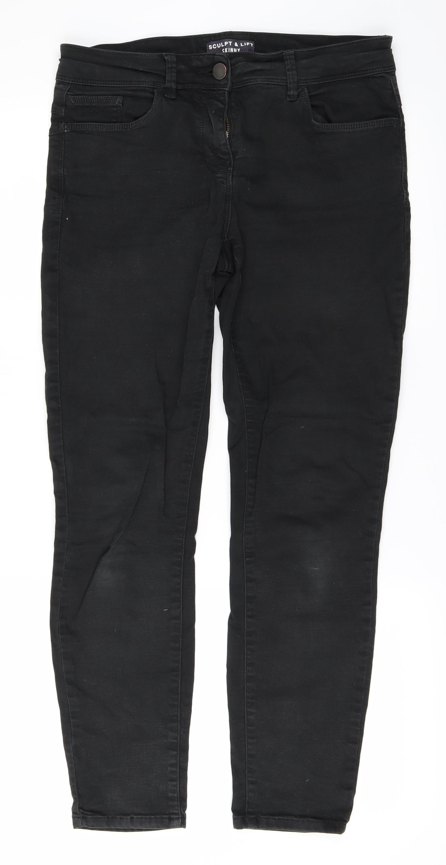 M&S Womens Black   Skinny Jeans Size 10 L28 in