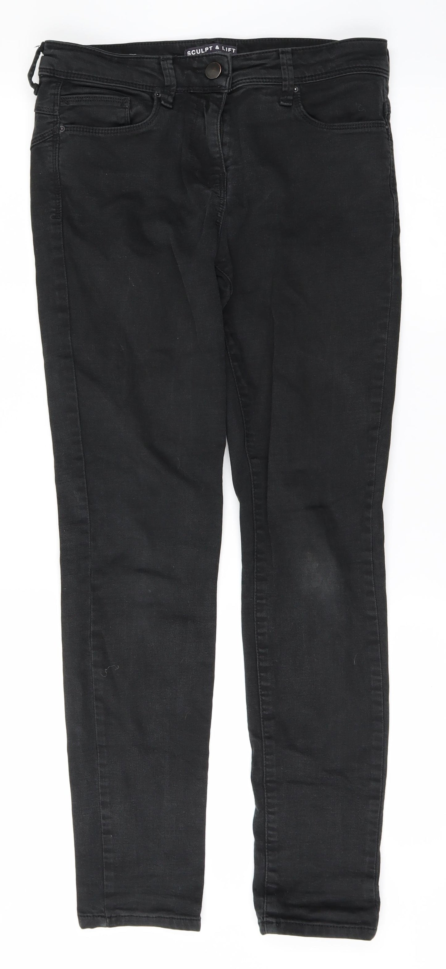 M&S Womens Black   Skinny Jeans Size 10 L28 in