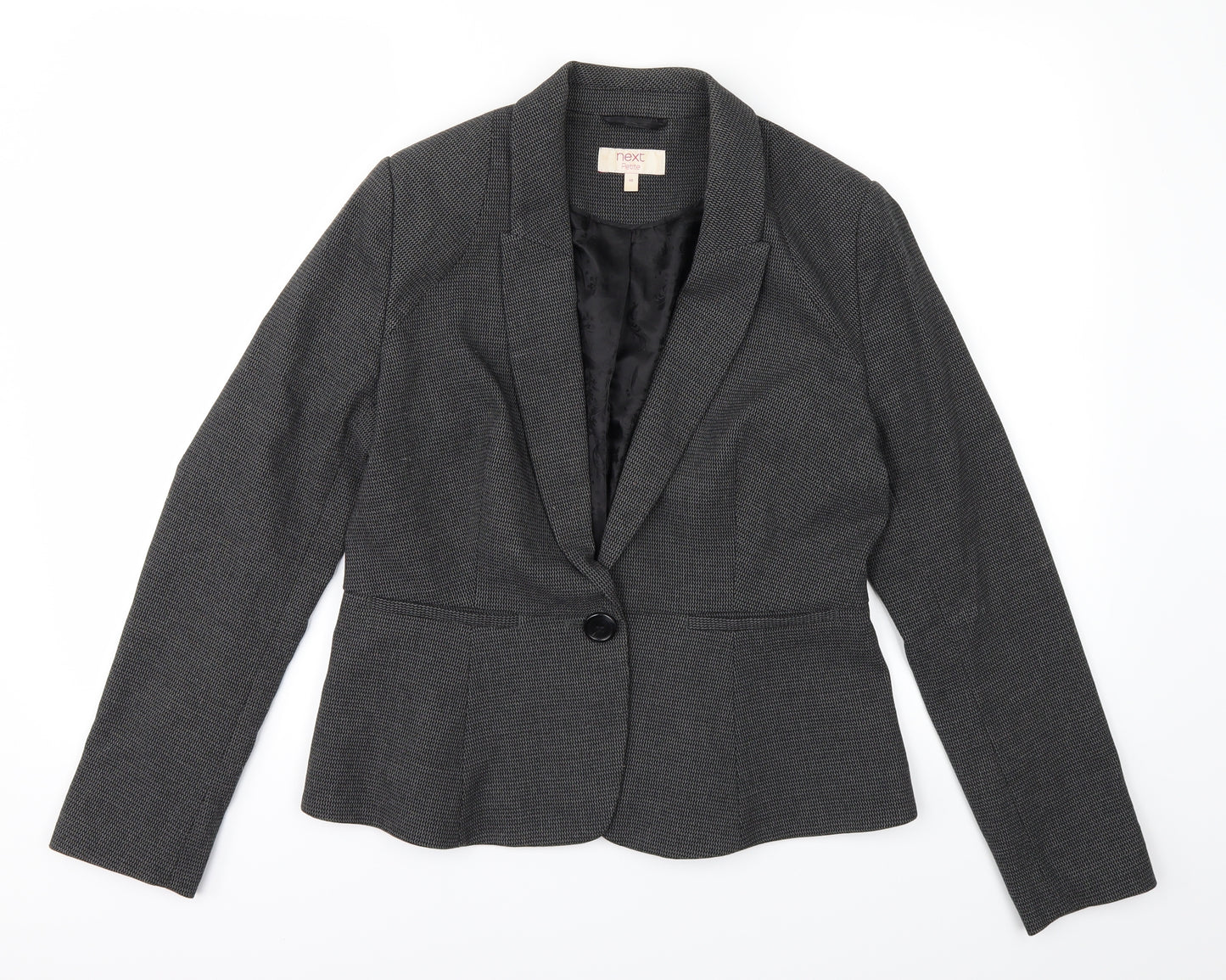 NEXT Womens Grey Check  Jacket Suit Jacket Size 10