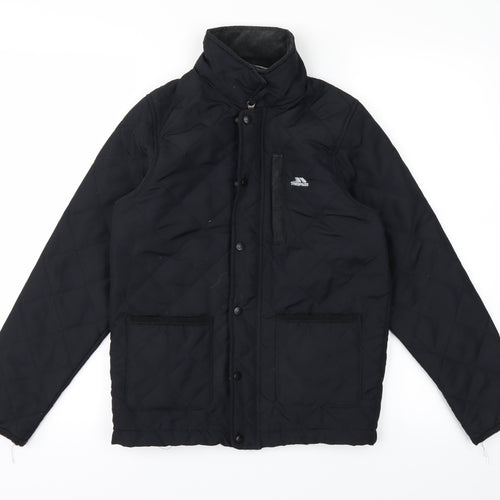 Trespass Girls Black   Basic Coat Coat Size 9-10 Years
