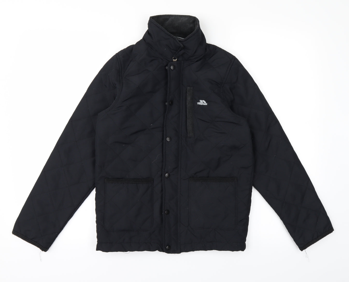 Trespass Girls Black   Basic Coat Coat Size 9-10 Years