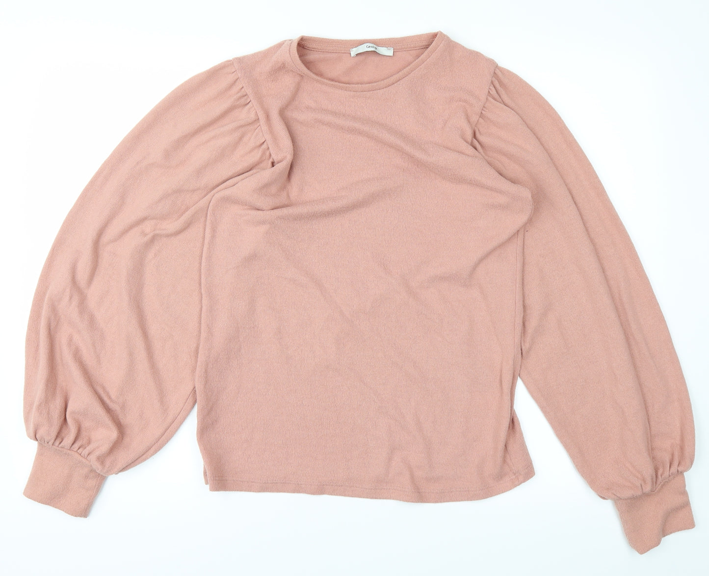 George Womens Pink  Knit Pullover Jumper Size S