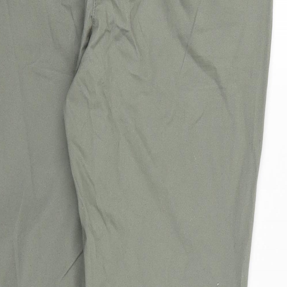 BHS Womens Green   Chino Trousers Size 12 L29 in