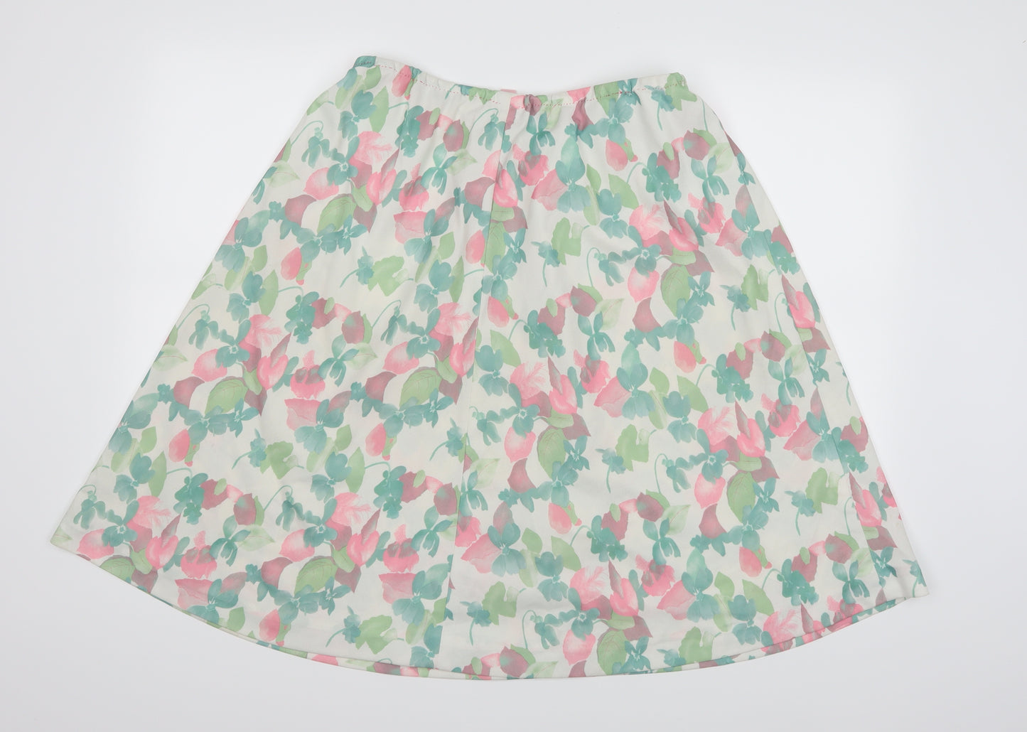 Preworn Womens Multicoloured Floral  A-Line Skirt
