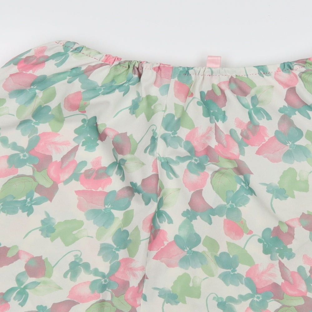 Preworn Womens Multicoloured Floral  A-Line Skirt