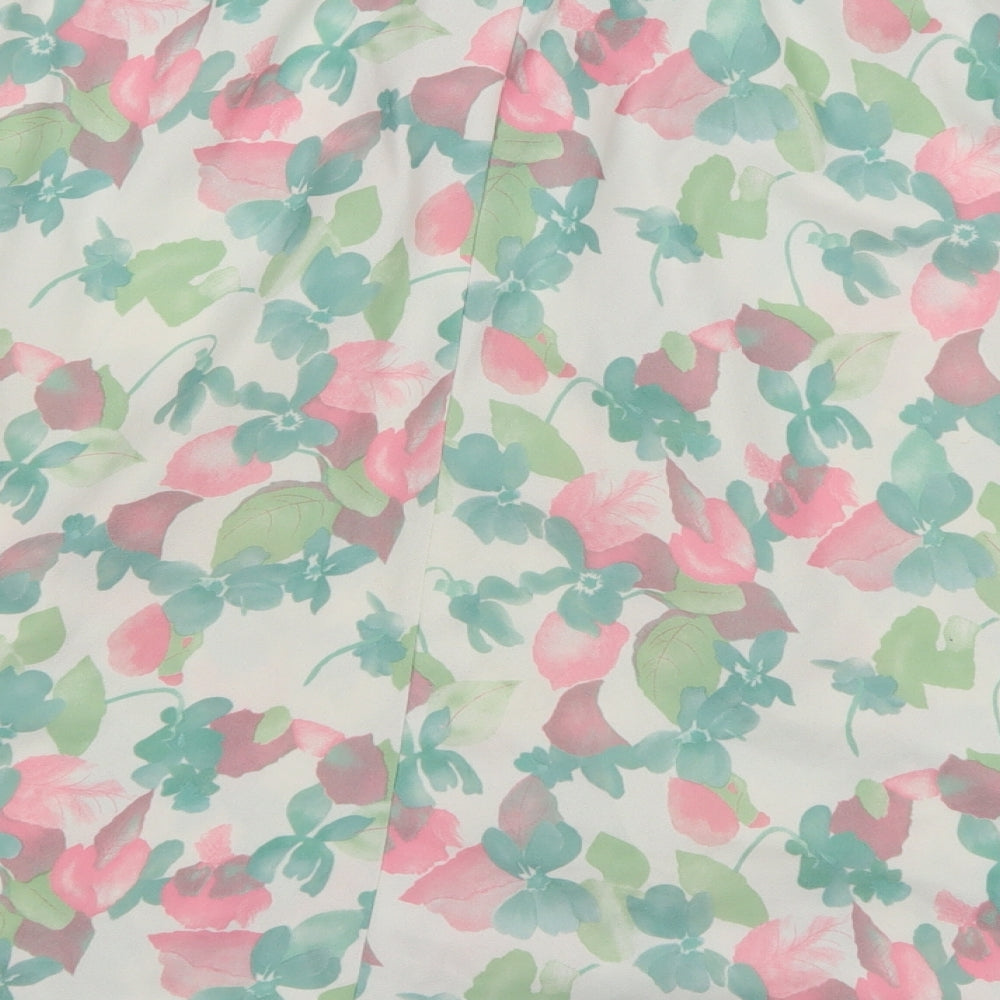 Preworn Womens Multicoloured Floral  A-Line Skirt