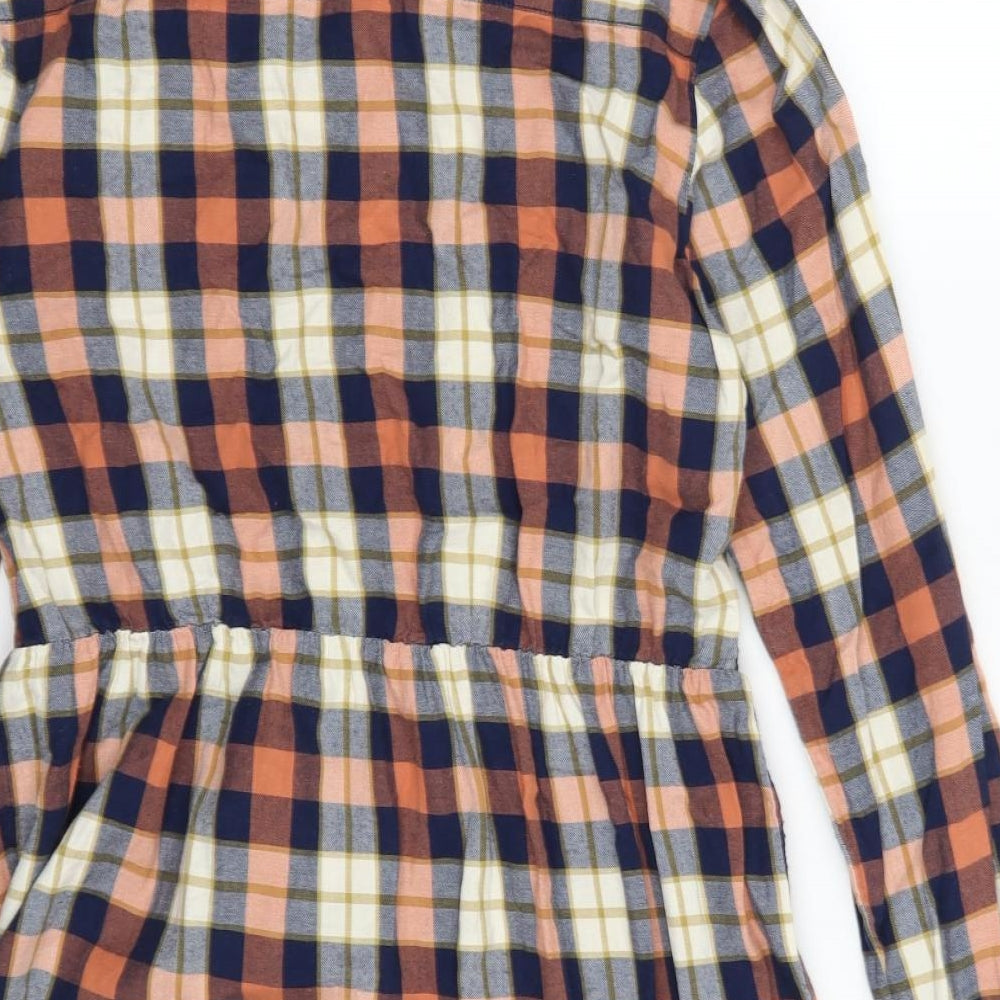 Dorothy Perkins Womens Multicoloured Check  Shirt Dress  Size 10