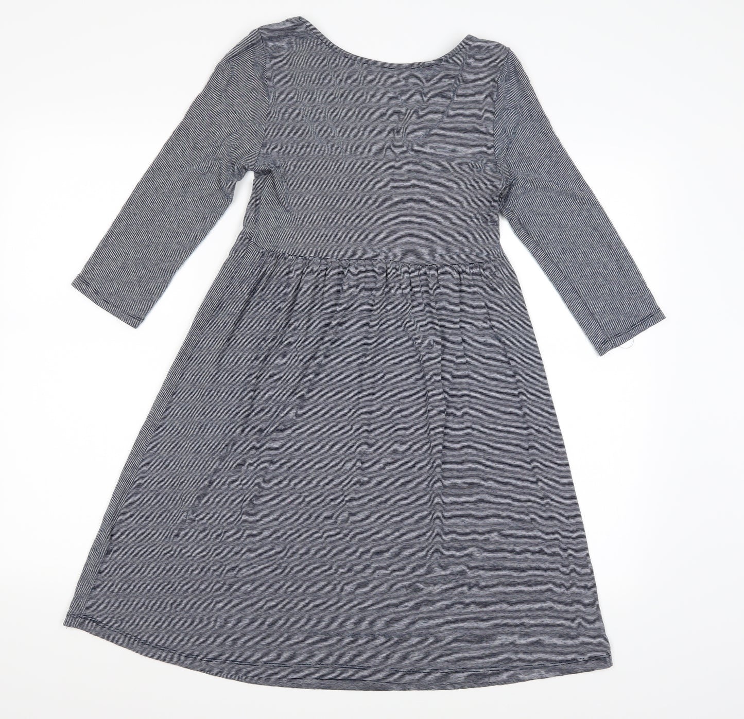 H&M Womens Blue Striped  A-Line  Size S