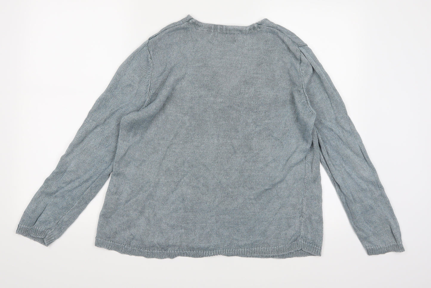 Seasalt cornwall Womens Blue  Knit Pullover Jumper Size 16
