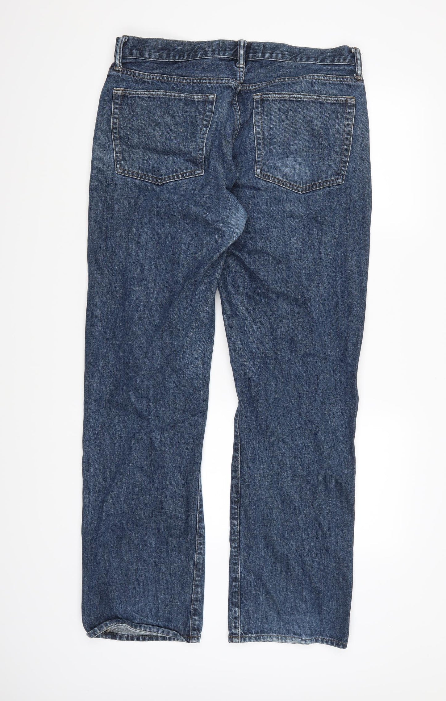 Gap Mens Blue  Denim Straight Jeans  L34 in