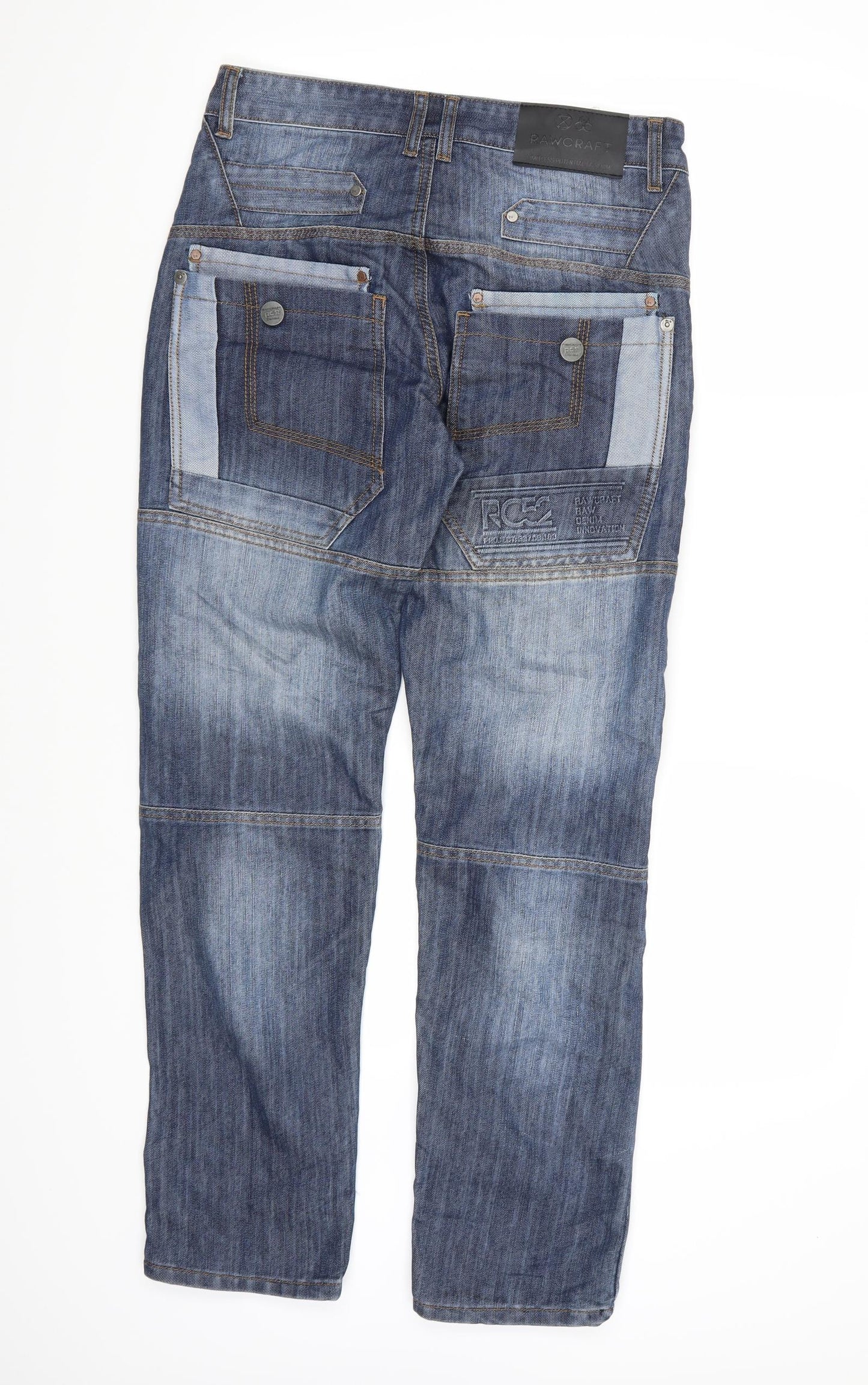 Rawcraft Mens Blue  Denim Straight Jeans  L30 in