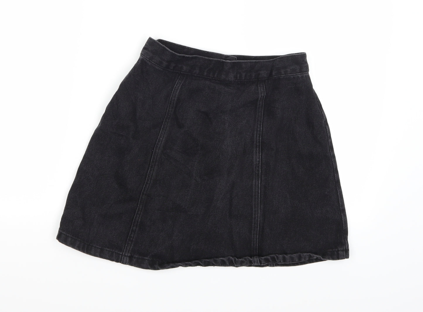 BDG Womens Black  Denim A-Line Skirt Size S