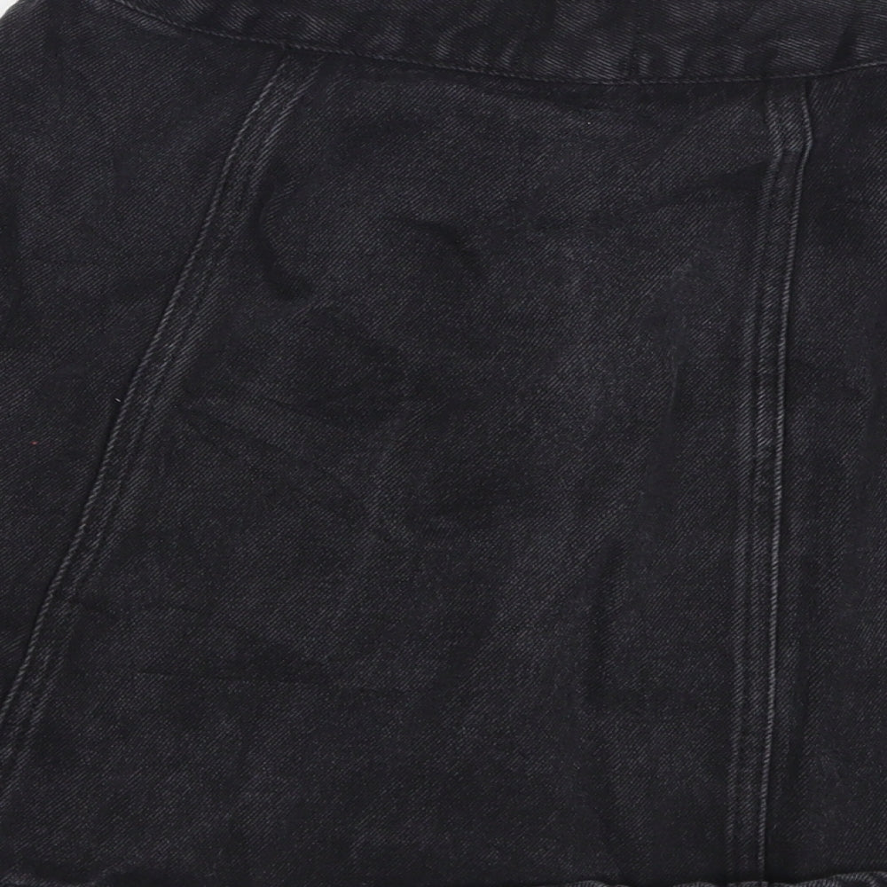 BDG Womens Black  Denim A-Line Skirt Size S