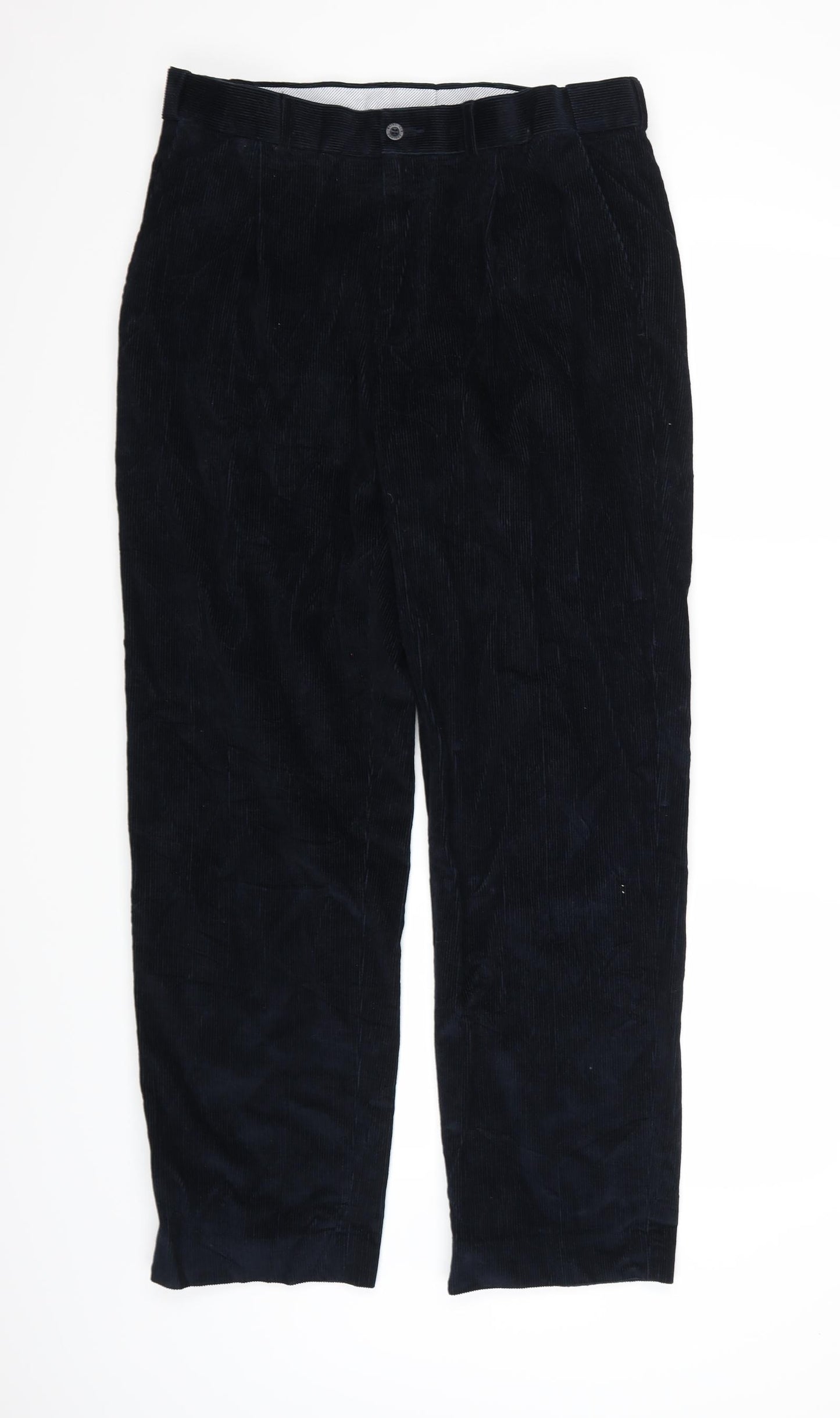 Maine Mens Blue  Corduroy Trousers   L30 in