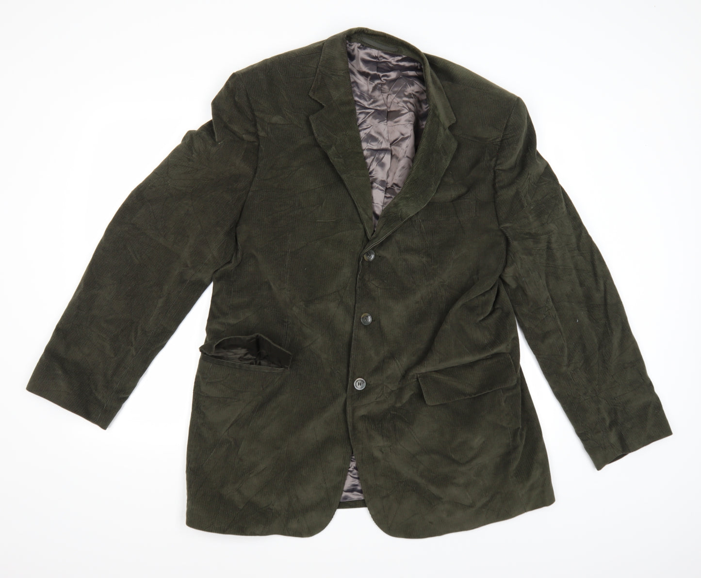 Austin Reed Mens Green  Corduroy Jacket Suit Jacket Size 44