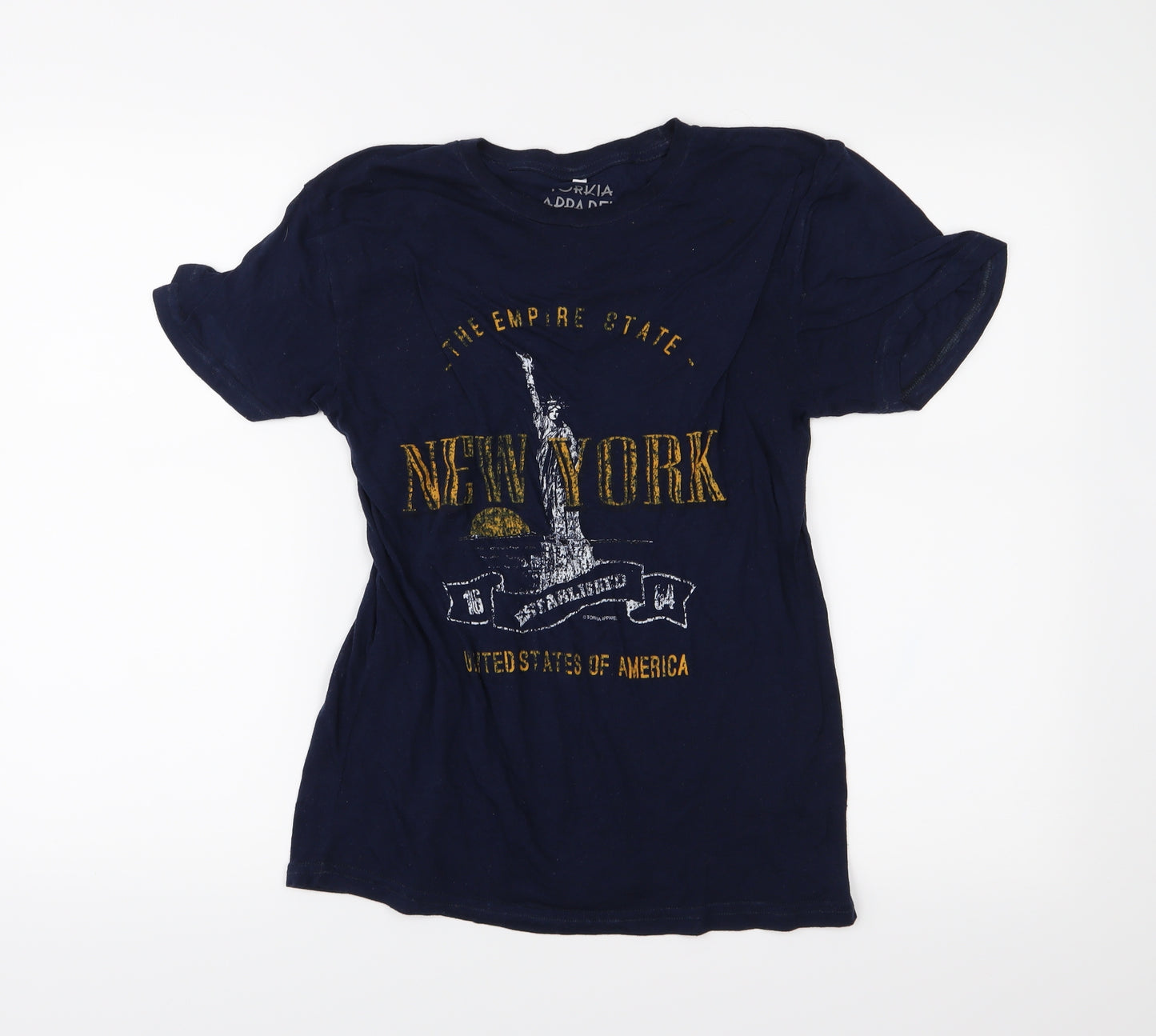 Torkia Apparel Womens Blue   Basic T-Shirt Size S