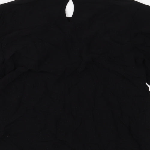 H&M Womens Black   Basic Blouse Size 10