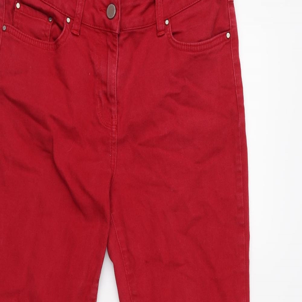 Laura Ashley Womens Red   Skinny Jeans Size 12 L28 in