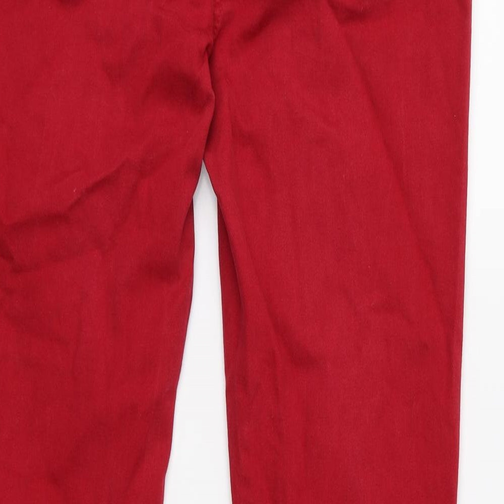 Laura Ashley Womens Red   Skinny Jeans Size 12 L28 in