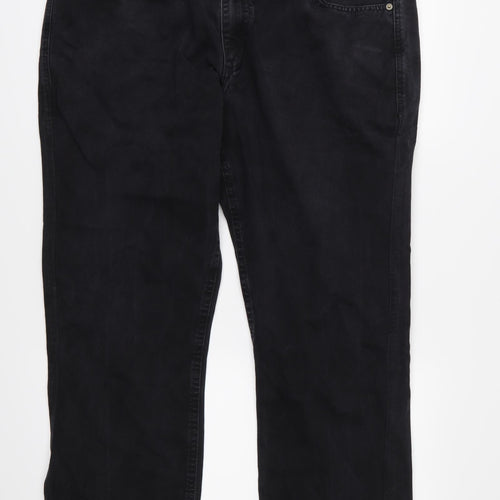 R.M. Williams Mens Black   Straight Jeans Size 40 L30 in