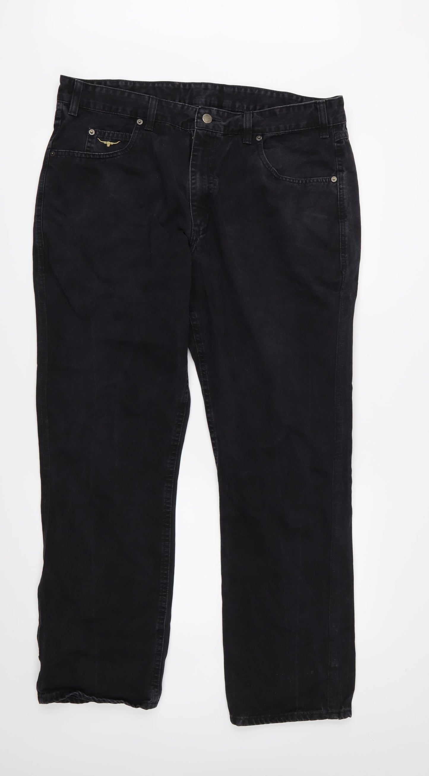 R.M. Williams Mens Black   Straight Jeans Size 40 L30 in