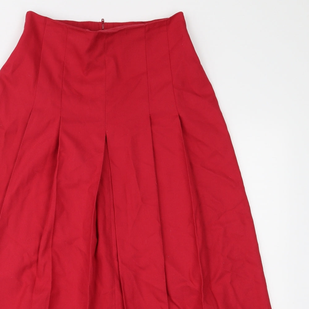 Preworn Womens Pink   Pleated Skirt Size 12