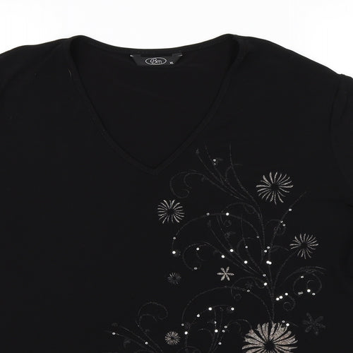 BM Womens Black   Basic Blouse Size XL