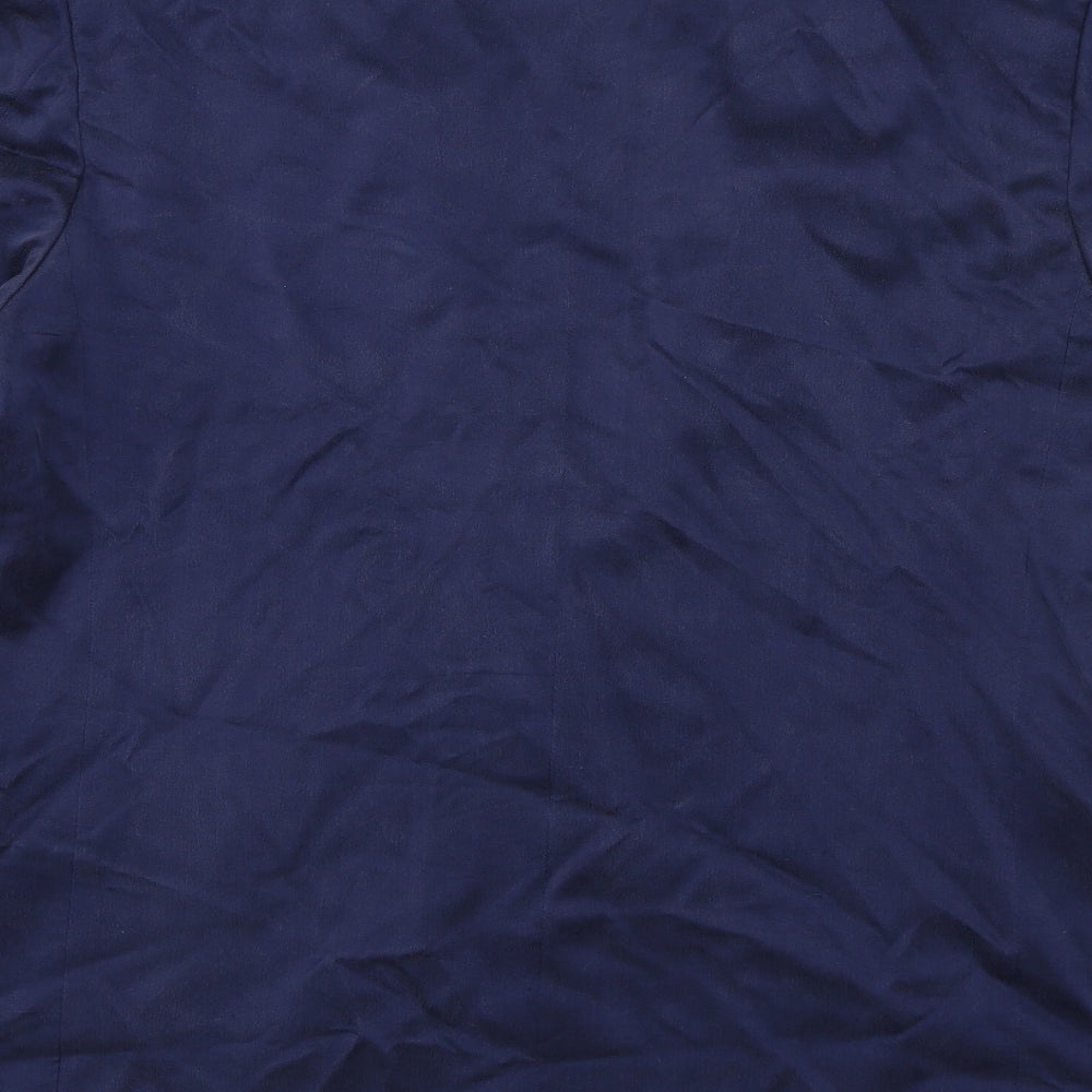 Classic Creations Mens Blue  Satin Jacket Blazer Size 42