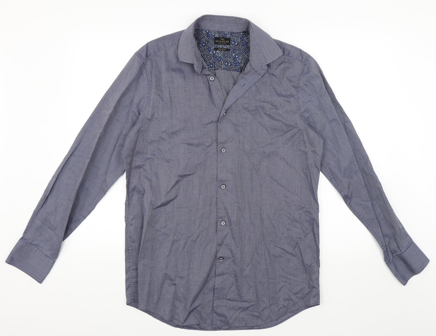 NEXT Mens Blue    Dress Shirt Size 16