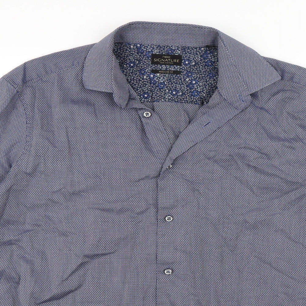NEXT Mens Blue    Dress Shirt Size 16