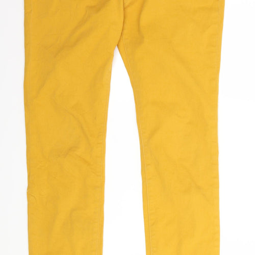 GU Womens Yellow  Denim Skinny Jeans Size 32 L29 in