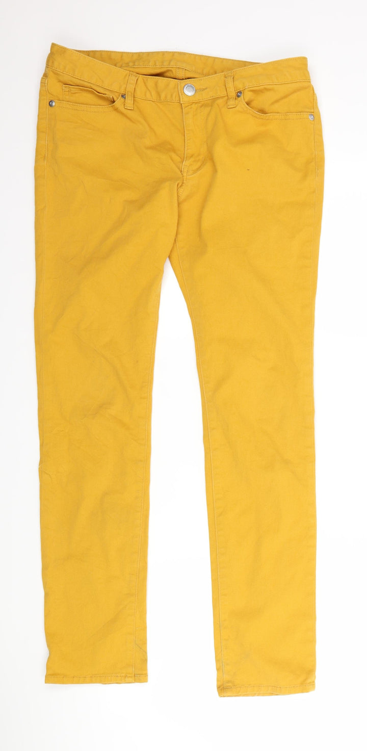GU Womens Yellow  Denim Skinny Jeans Size 32 L29 in