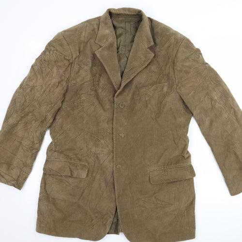 Marks and Spencer Mens Brown  Corduroy Jacket Suit Jacket Size 38