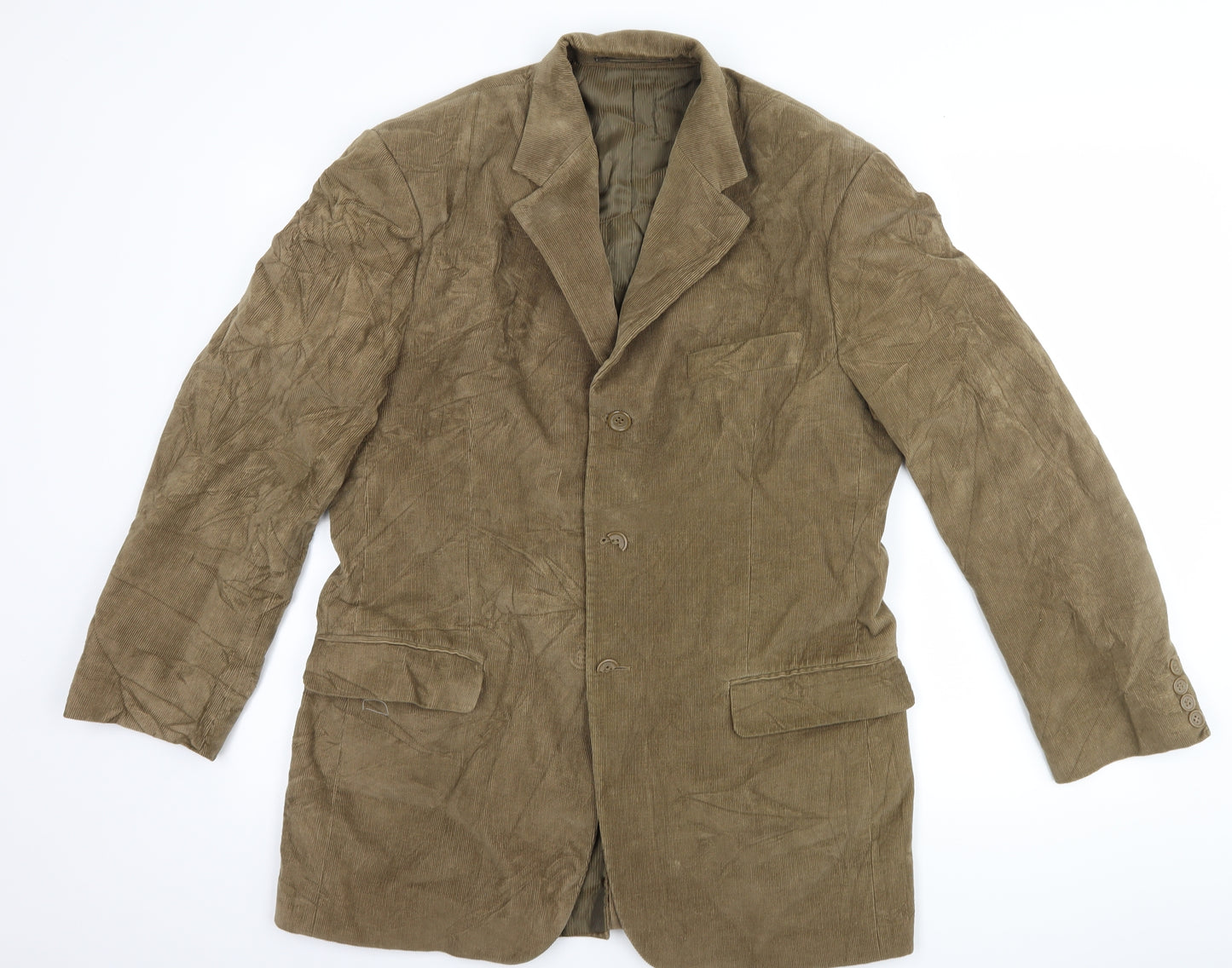 Marks and Spencer Mens Brown  Corduroy Jacket Suit Jacket Size 38