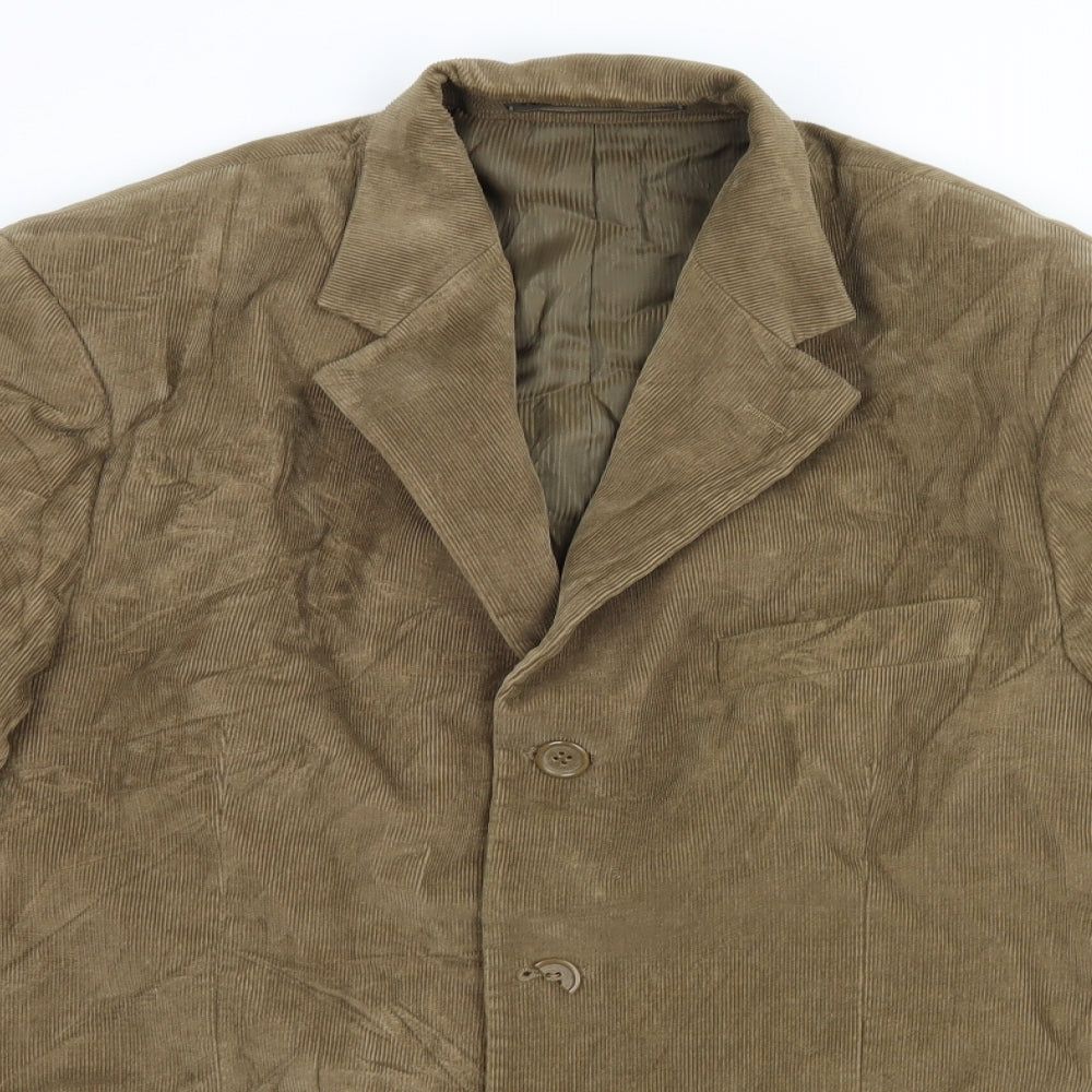 Marks and Spencer Mens Brown  Corduroy Jacket Suit Jacket Size 38