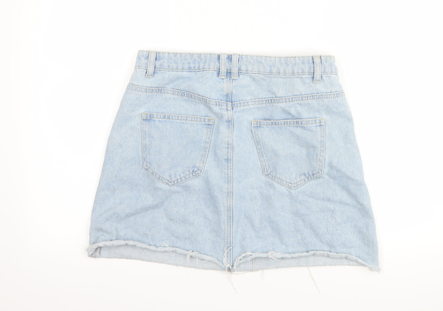 DENIM CO Womens Blue  Denim A-Line Skirt Size 12