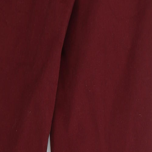 F&F Womens Red  Denim Skinny Jeans Size 10 L28 in