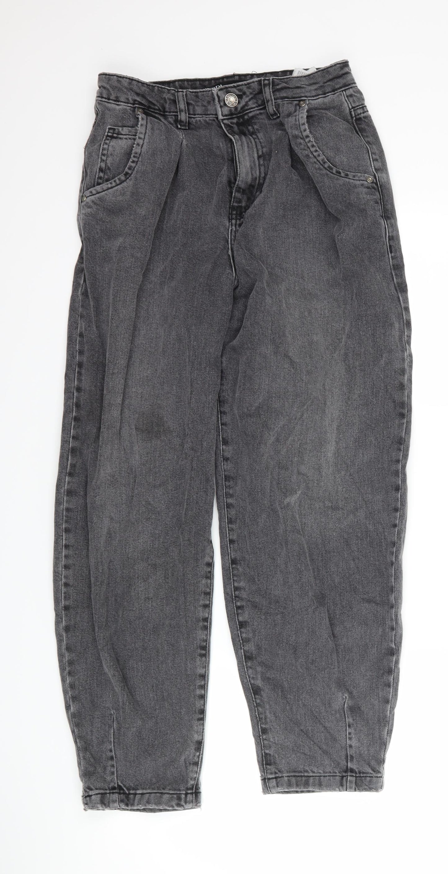 Zara Womens Grey  Denim Mom Jeans Size 6 L27 in