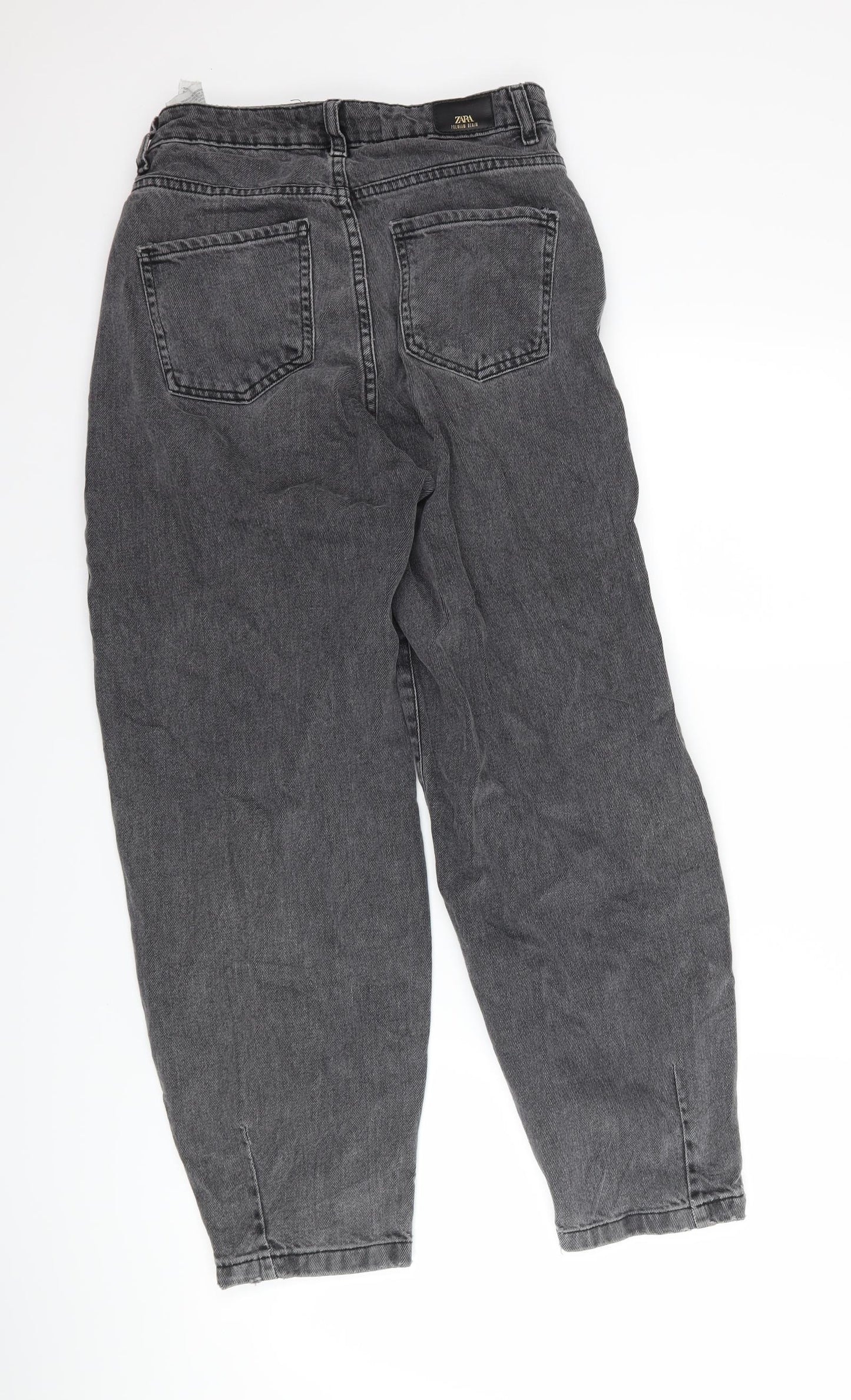 Zara Womens Grey  Denim Mom Jeans Size 6 L27 in