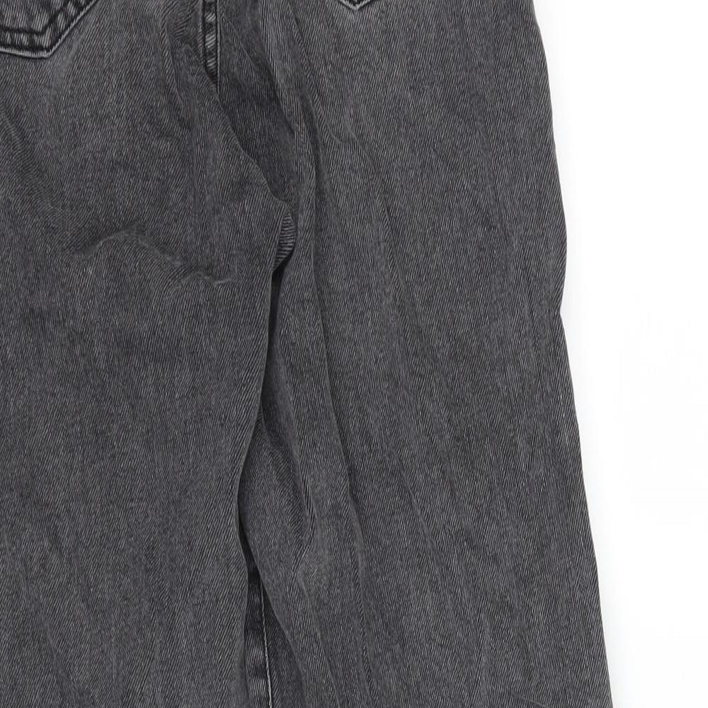 Zara Womens Grey  Denim Mom Jeans Size 6 L27 in