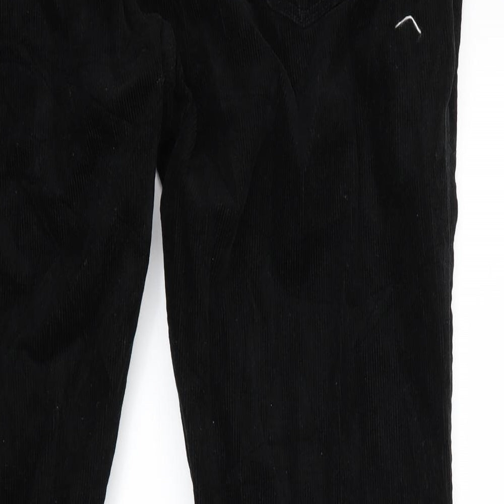 Marks and Spencer Mens Black  Corduroy Trousers  Size 42 L29 in